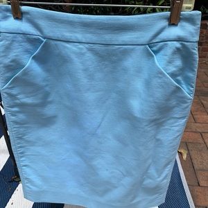 J Crew skirt, size 4, cotton with stretch, fitted.